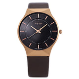Top Luxury Brand JULIUS Men Watches Ultra Thin Full Genuine Leather Clock Waterproof Casual Sport Watch Men Quartz Watch Relogio