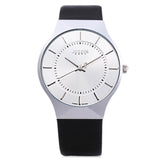 Top Luxury Brand JULIUS Men Watches Ultra Thin Full Genuine Leather Clock Waterproof Casual Sport Watch Men Quartz Watch Relogio
