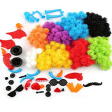 400pcs Kid Educational Assembling 3D Puzzle Toys DIY Puff Ball Squeezed Variety Shape Creative Handmade Toy Puzzles For Children