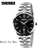 SKMEI Mens Watches Top Brand Luxury Fashion Casual Watch Men's Quartz Watches Dress Wristwatches Steel Quartz-Watch Reloj Hombre