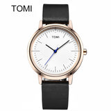 New Top Brand TOMI Men's Watches Sports Quartz Leather strap Casual Watch Women Wristwatch Ultra Thin Dial Luxury Watches Men