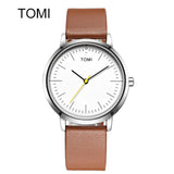 New Top Brand TOMI Men's Watches Sports Quartz Leather strap Casual Watch Women Wristwatch Ultra Thin Dial Luxury Watches Men