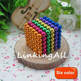 5mm 216 pcs Neo Cube Magic Cube Puzzle Metaballs Magnetic Balls with metal box Magnet Neo Cube Magic Toys Gift Xmas