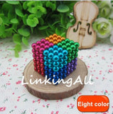 5mm 216 pcs Neo Cube Magic Cube Puzzle Metaballs Magnetic Balls with metal box Magnet Neo Cube Magic Toys Gift Xmas