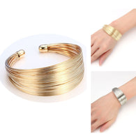 Find Me 2017 brand Classic Opening Alloy Wide big Cuff Bracelet For women Jewelry Vintage punk Elegant Maxi Bracelets & Bangles